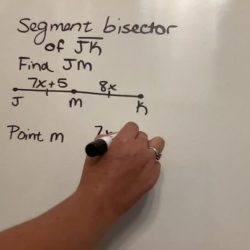 Segment bisector ab identify then find