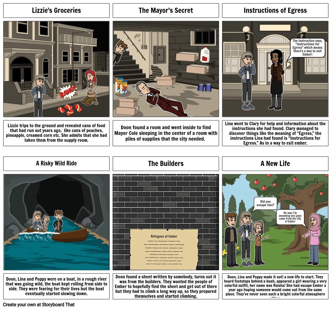 City of ember instructions for egress