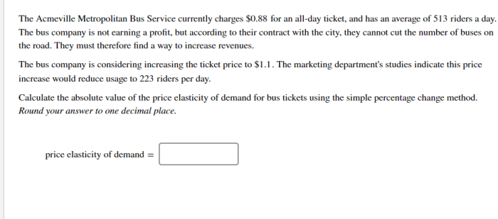 The acmeville metropolitan bus service