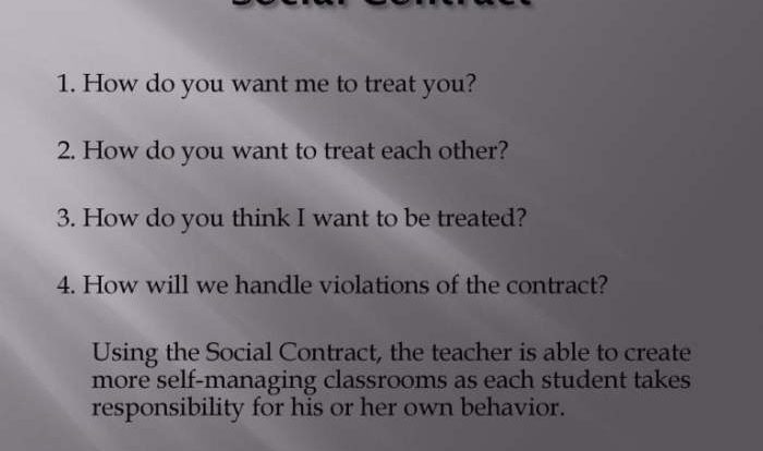 Capturing kids hearts social contract questions