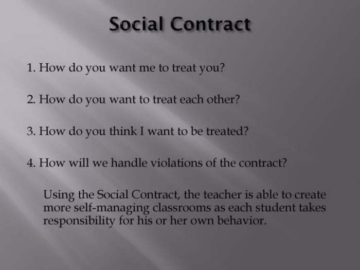 Capturing kids hearts social contract questions